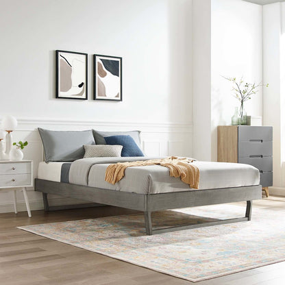 Billie Wood King Platform Bed Frame