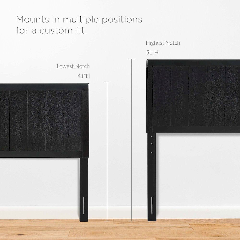 Robbie Wood Full Headboard