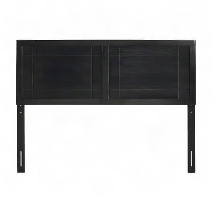 Industrial-Style Wood Twin Headboard, Twin XL Dorm Bed Compatible, Black