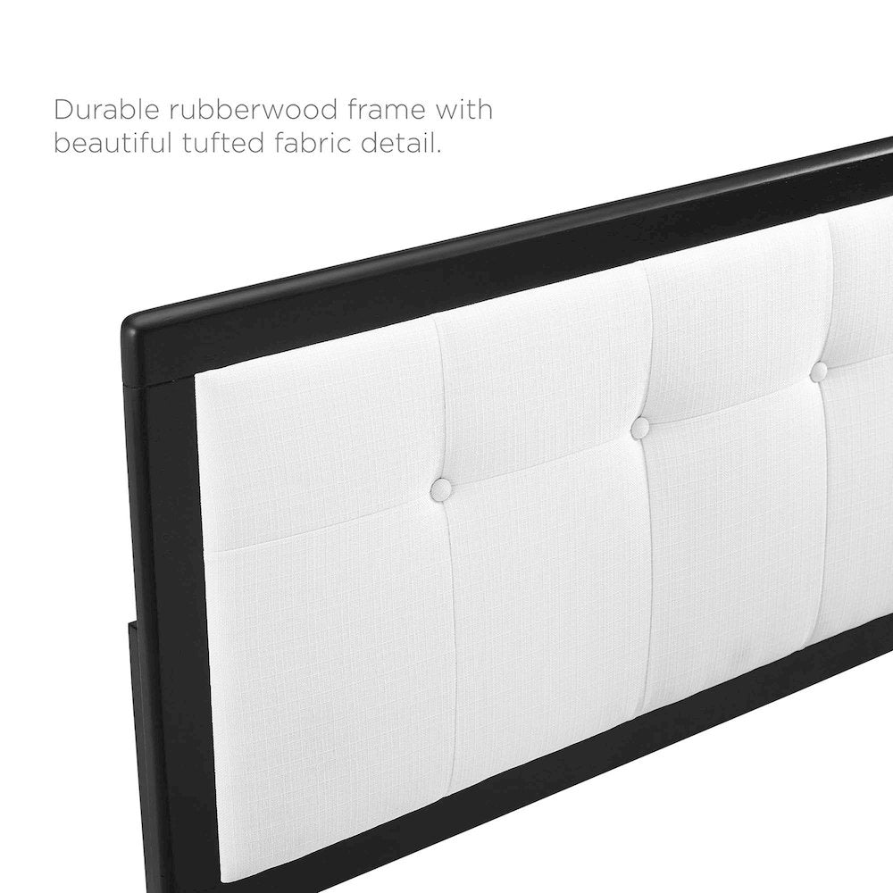 Draper Tufted Fabric and Wood Twin Headboard