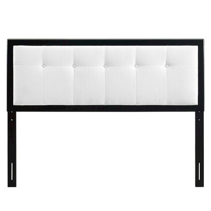Draper Tufted Fabric and Wood Full Headboard