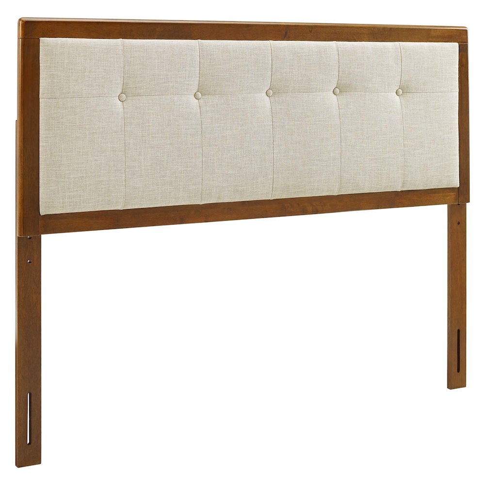 Draper Tufted Fabric and Wood Full Headboard