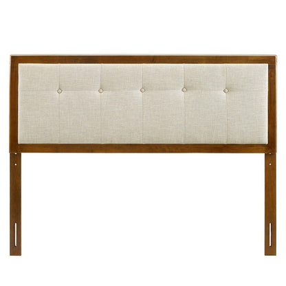 Draper Tufted Fabric and Wood Full Headboard