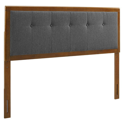 Draper Tufted Fabric and Wood Full Headboard
