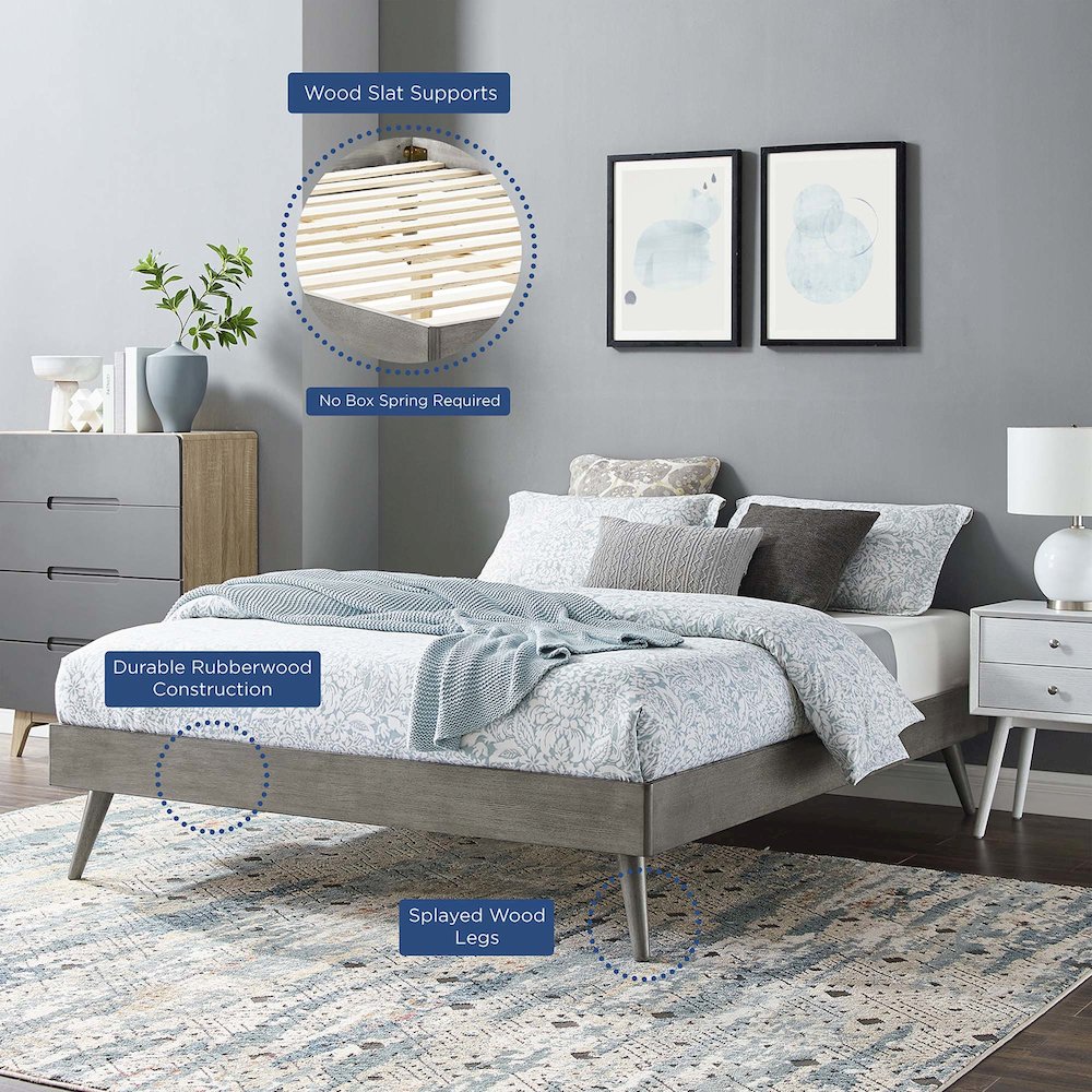 Margo Wood Queen Platform Bed Frame