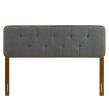 Collins Tufted Fabric and Wood Full Headboard