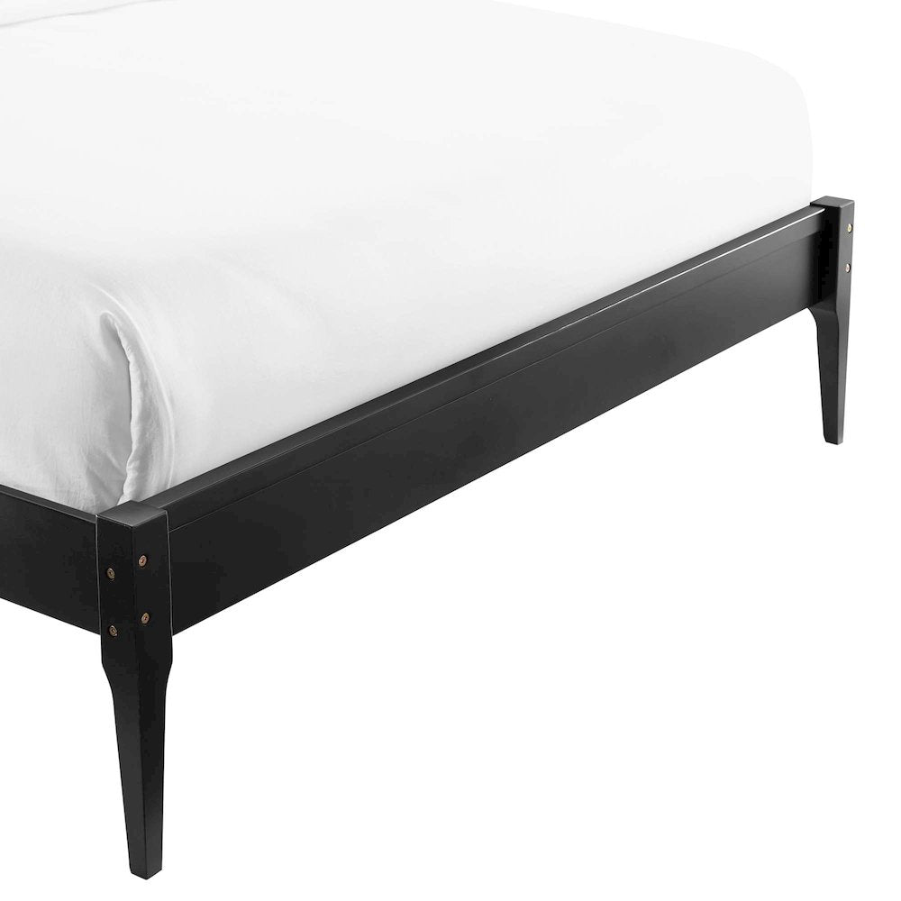 June Wood Queen Platform Bed Frame