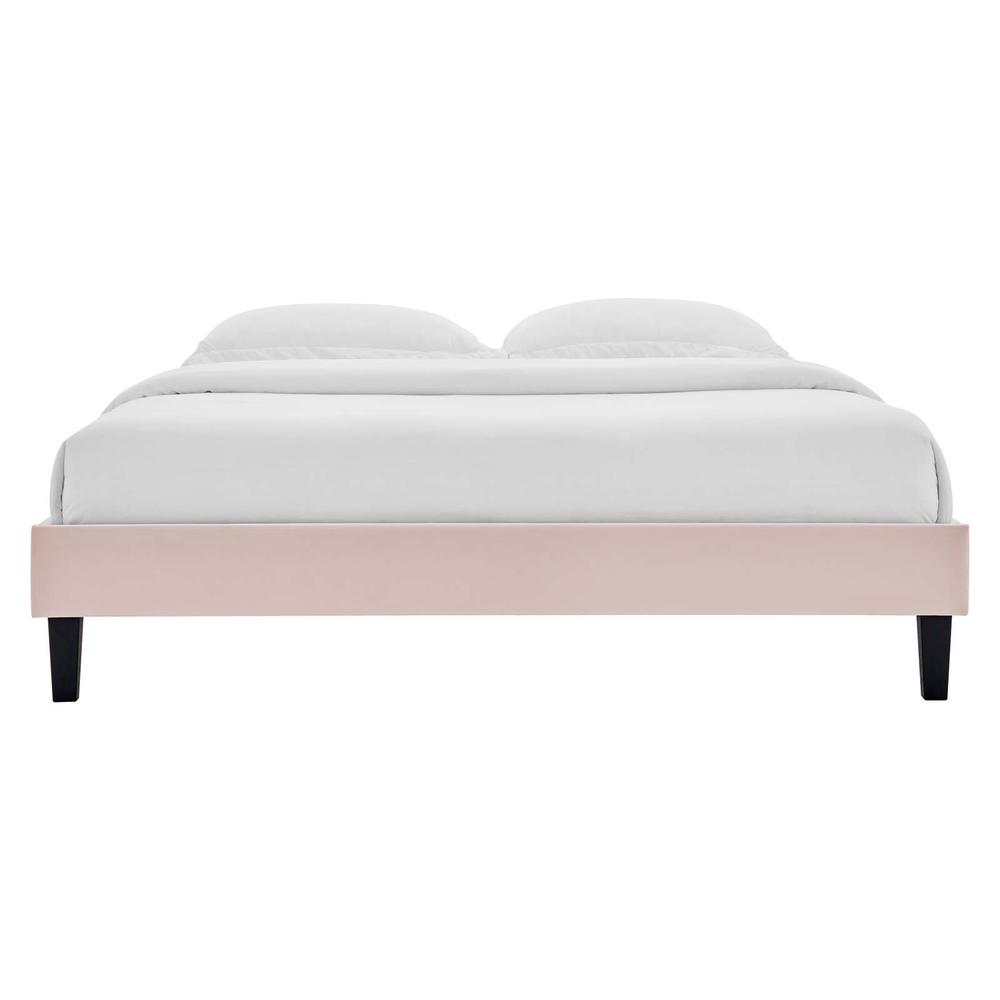 Reign Twin Performance Velvet Platform Bed Frame