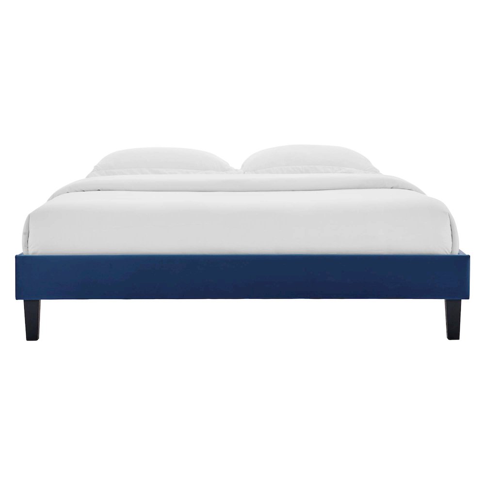Reign Performance Velvet Full Platform Bed Frame