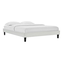 Reign Performance Velvet Queen Platform Bed Frame