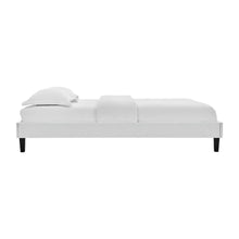 Reign Performance Velvet Queen Platform Bed Frame