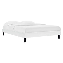 Reign Performance Velvet Queen Platform Bed Frame