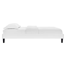 Reign Performance Velvet Queen Platform Bed Frame