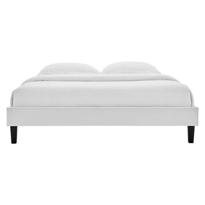 Reign King Performance Velvet Platform Bed Frame