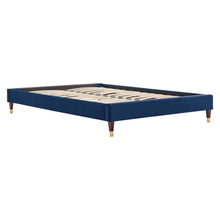 Harlow Performance Velvet Full Platform Bed Frame