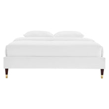 Harlow Performance Velvet Full Platform Bed Frame