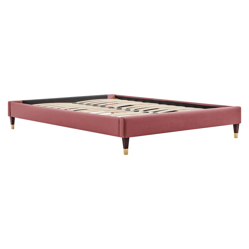 Harlow Performance Velvet Queen Platform Bed Frame