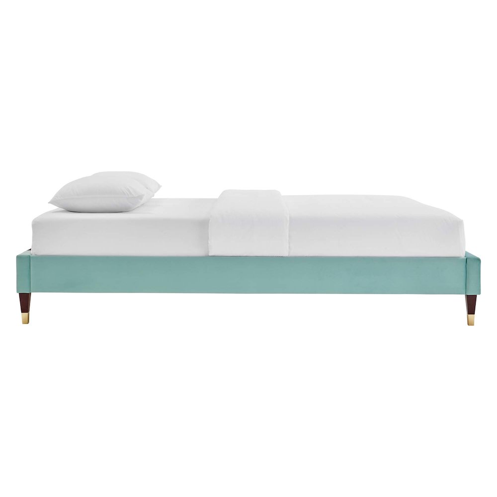 Harlow Performance Velvet Queen Platform Bed Frame
