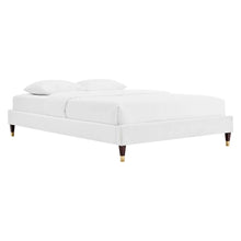 Harlow Performance Velvet Queen Platform Bed Frame