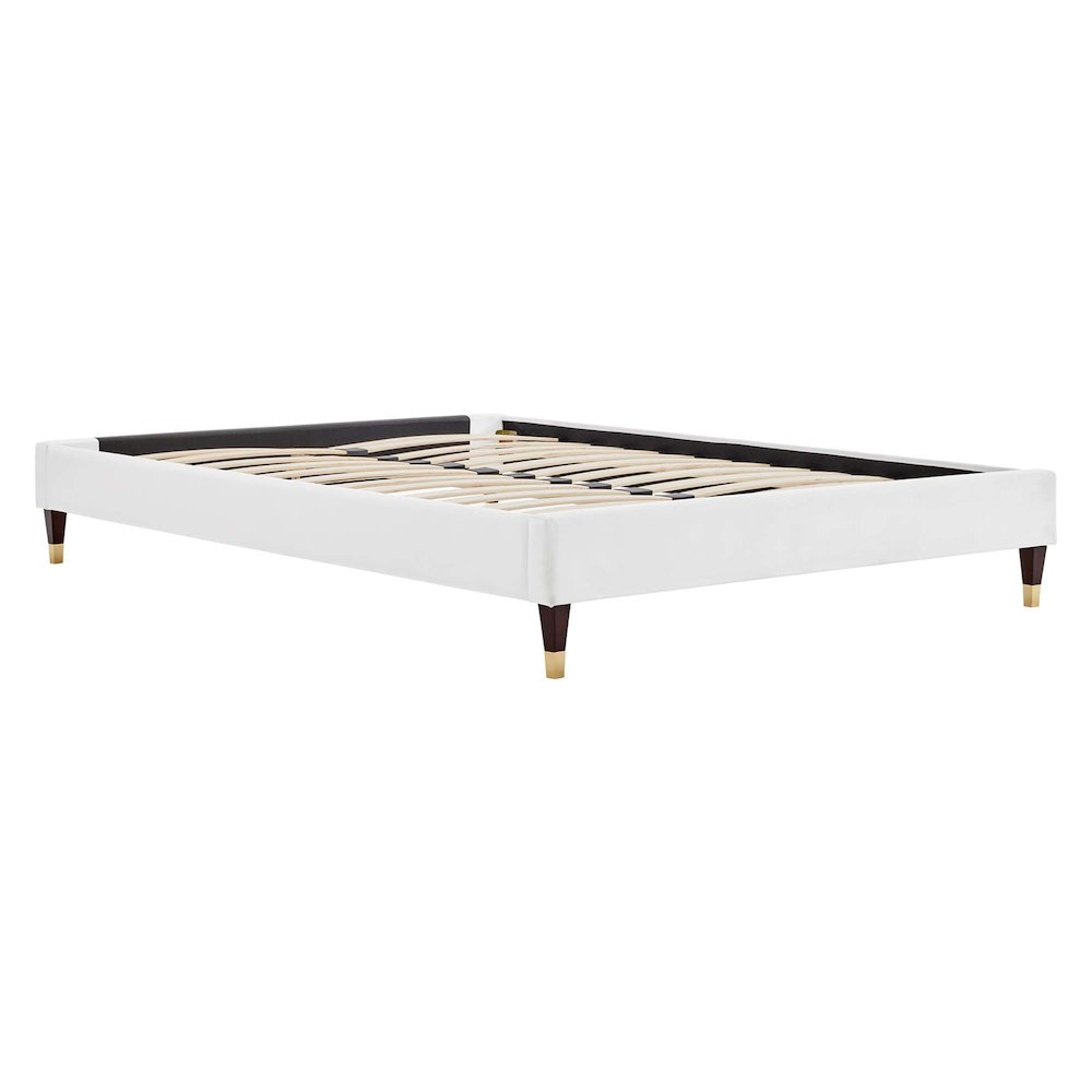 Harlow Performance Velvet Queen Platform Bed Frame