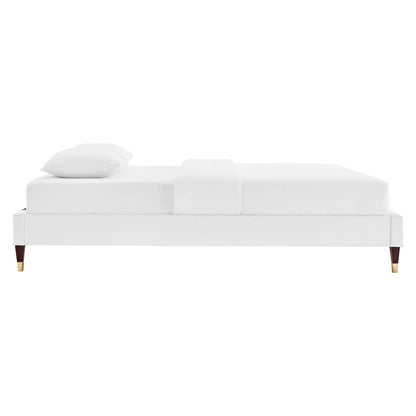 Harlow Performance Velvet Queen Platform Bed Frame