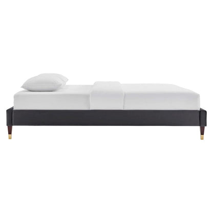Harlow Performance Velvet King Platform Bed Frame