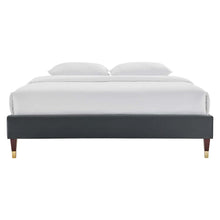 Harlow Performance Velvet King Platform Bed Frame