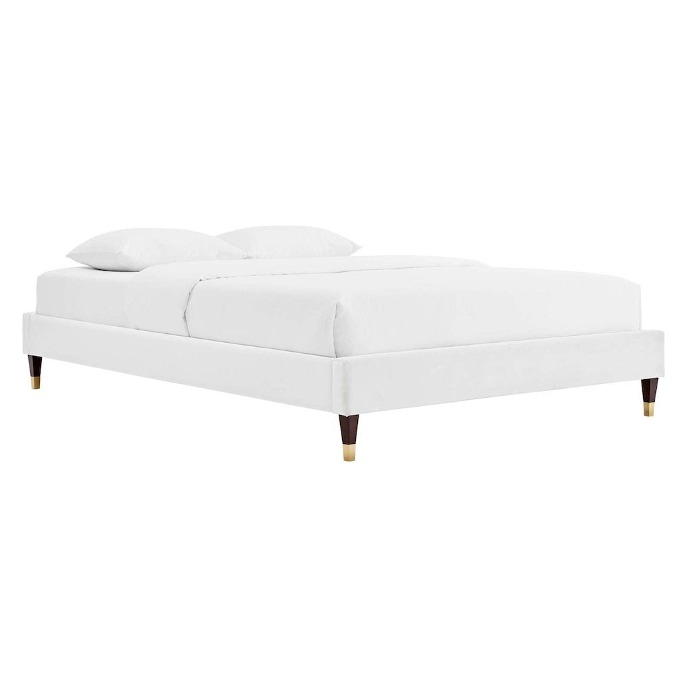 Harlow Performance Velvet King Platform Bed Frame