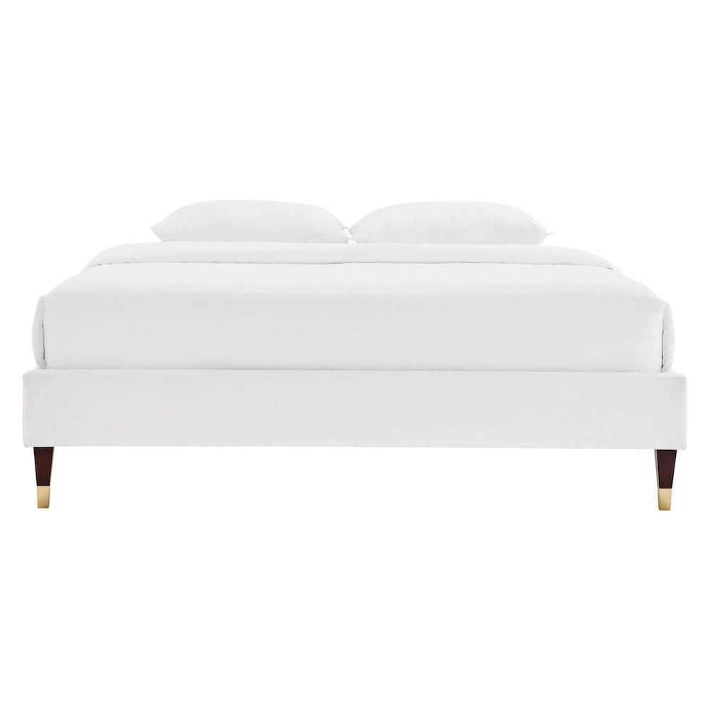 Harlow Performance Velvet King Platform Bed Frame