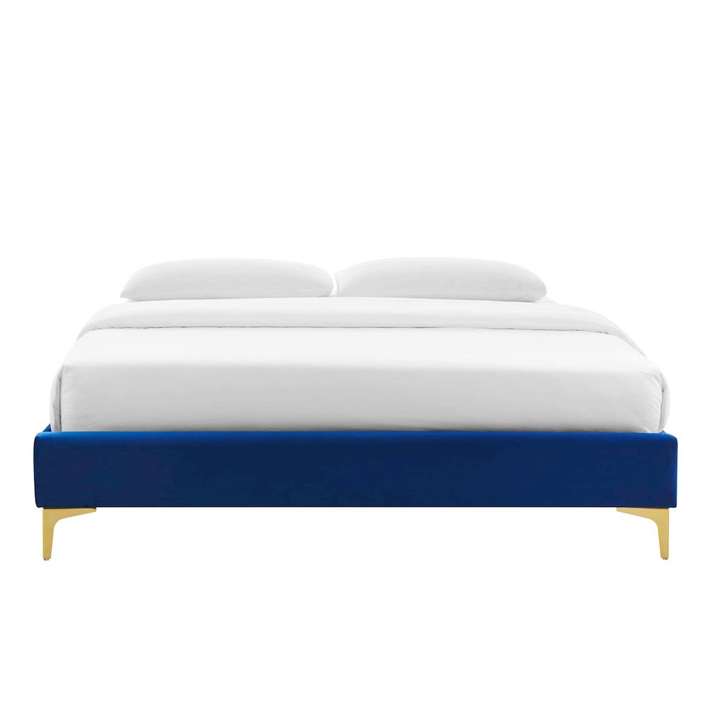 Sutton Performance Velvet Queen Bed Frame
