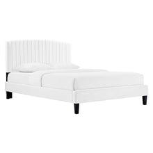 Alessi Performance Velvet Queen Platform Bed