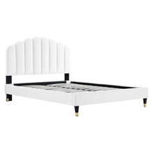 Daisy Performance Velvet Queen Platform Bed