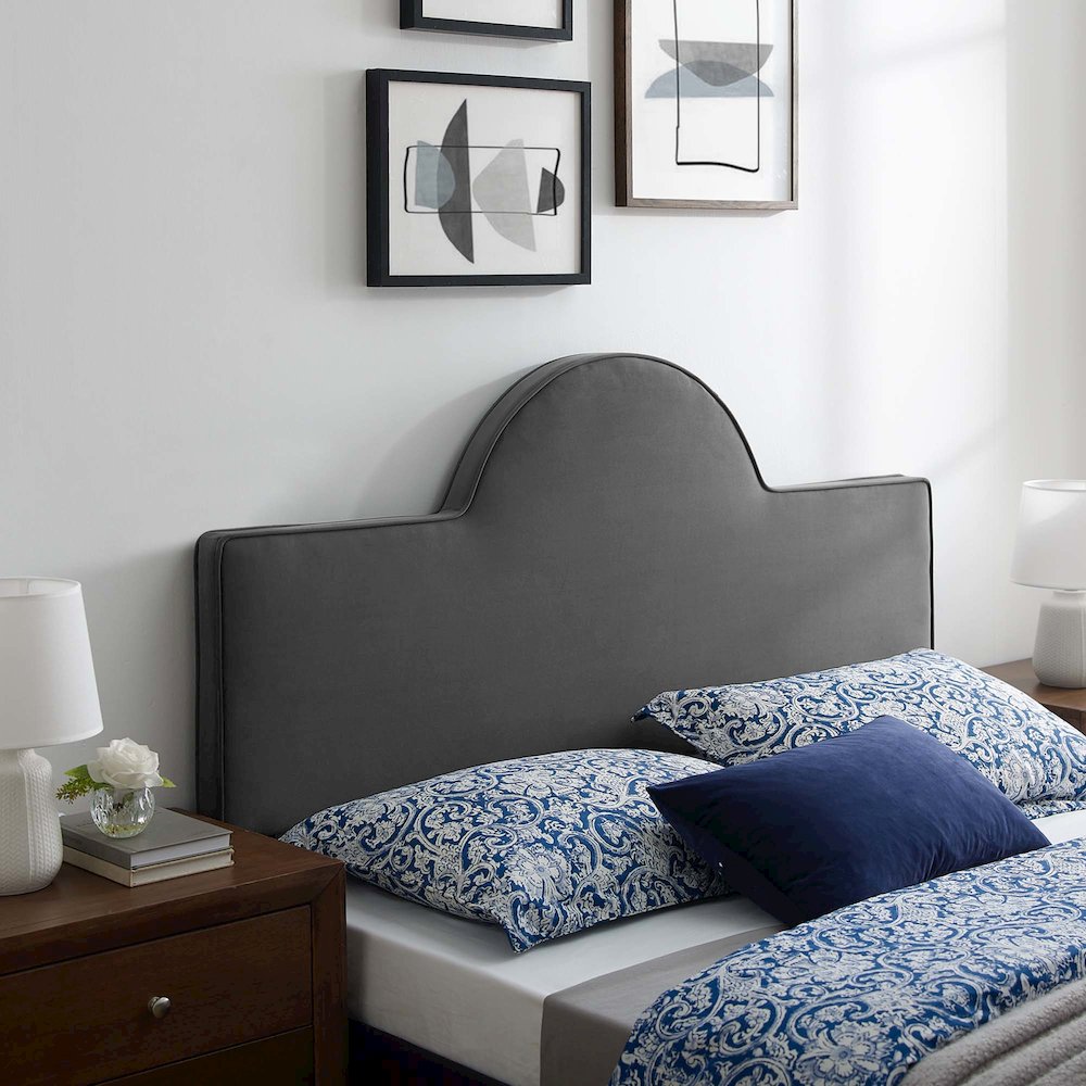 Dawn Performance Velvet Twin Headboard