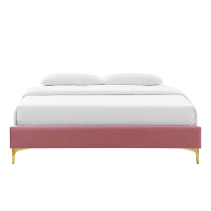 Sutton Performance Velvet Twin Bed Frame