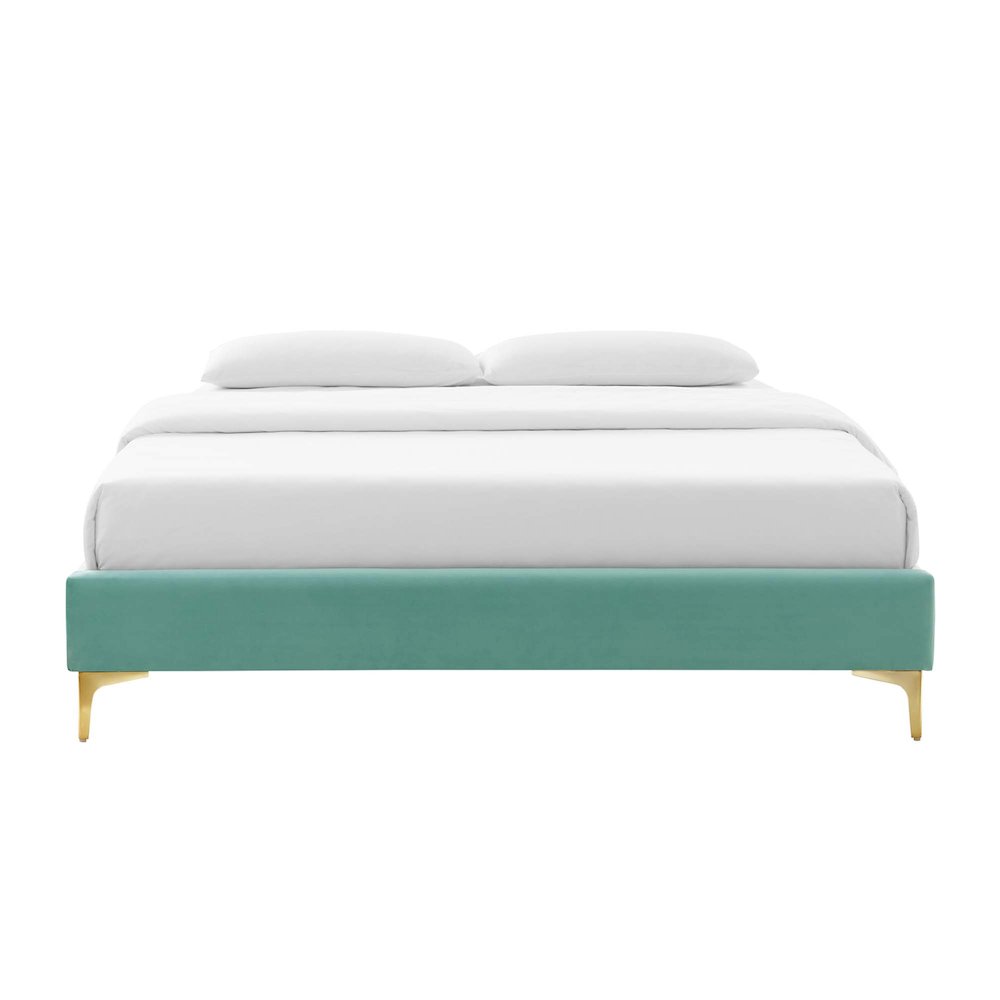 Sutton Performance Velvet King Bed Frame