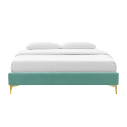 Sutton Performance Velvet King Bed Frame