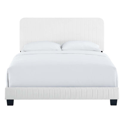 Celine Channel Tufted Performance Velvet Queen Bed
