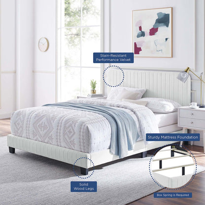 Celine Channel Tufted Performance Velvet Queen Bed