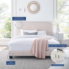 Celine Channel Tufted Performance Velvet Full Platform Bed
