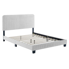 Celine Channel Tufted Performance Velvet Twin Platform Bed