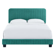 Celine Channel Tufted Performance Velvet Twin Platform Bed