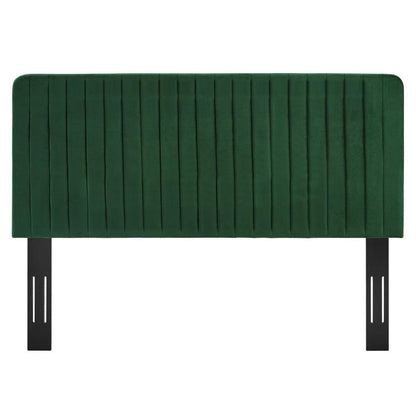 Milenna Channel Tufted Performance Velvet King/California King Headboard