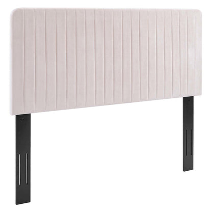 Milenna Channel Tufted Performance Velvet King/California King Headboard