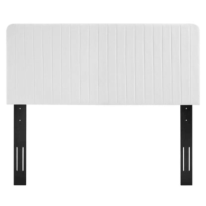Milenna Channel Tufted Upholstered Fabric King/California King Headboard