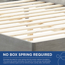 Sidney Cane and Wood Full Platform Bed With Splayed Legs