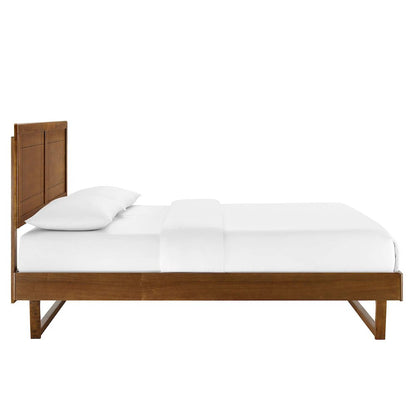 Marlee Wood Queen Platform Bed With Angular Frame