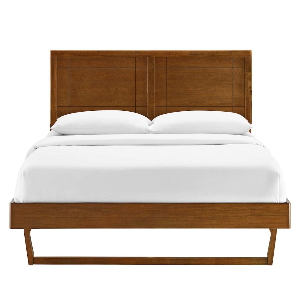 Marlee Wood Queen Platform Bed With Angular Frame