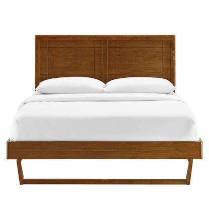 Marlee Wood Queen Platform Bed With Angular Frame