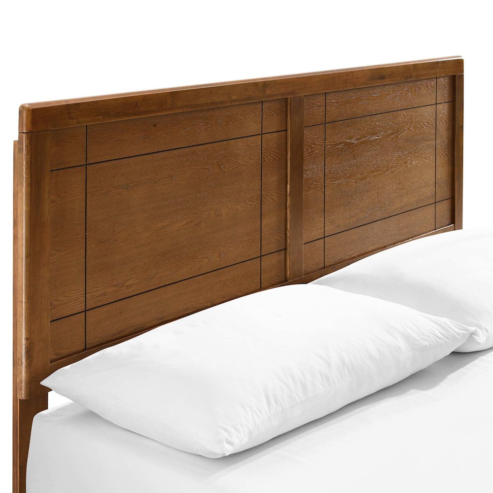 Marlee Wood Queen Platform Bed With Angular Frame