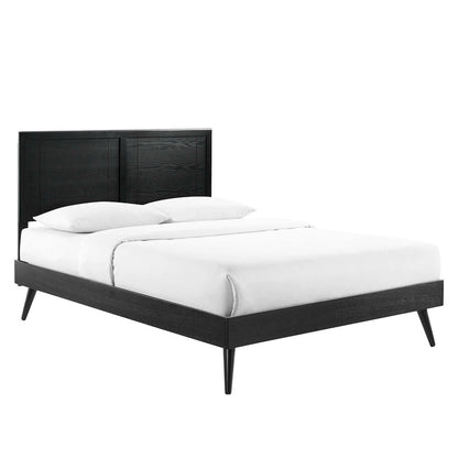 Marlee Wood Queen Platform Bed With Splayed Legs